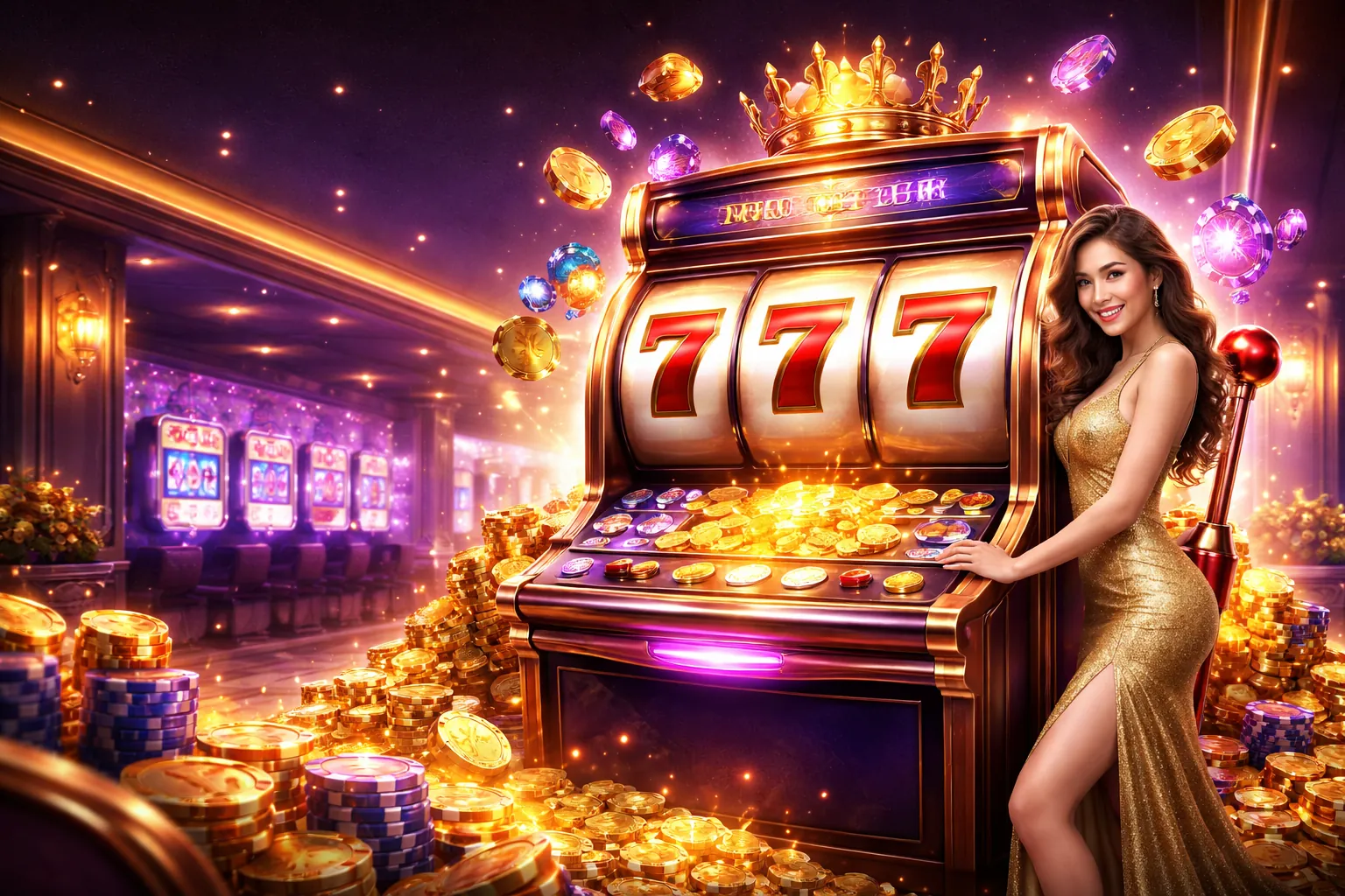 Trải nghiệm máy đánh bạc trực tuyến tại 55vin web